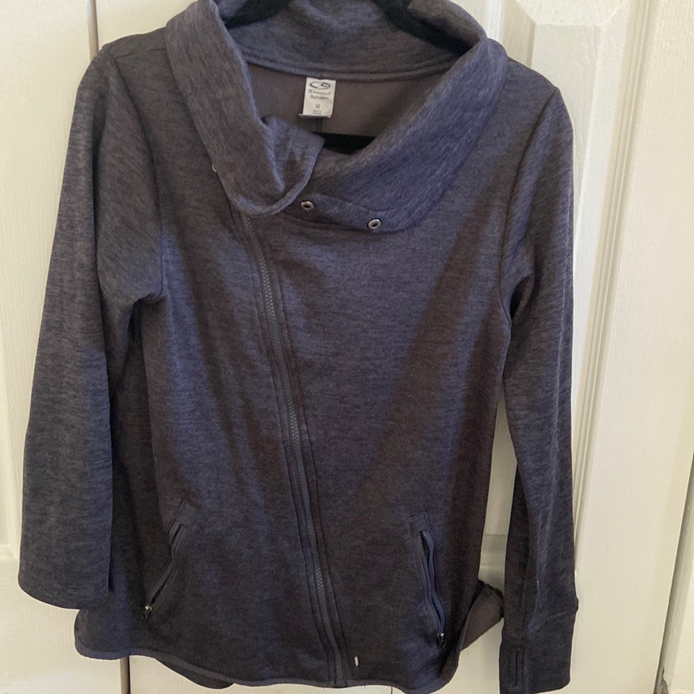 Blue/grey athletic zip up
